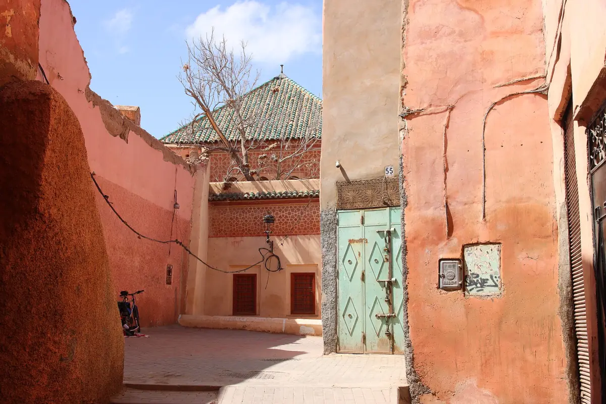 A quiet lane (derb) in the medina of Marrakech