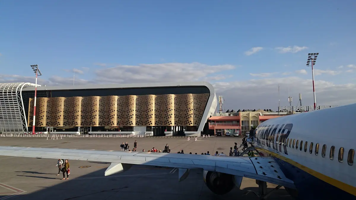Das Terminal des Flughafens Marrakesch-Menara