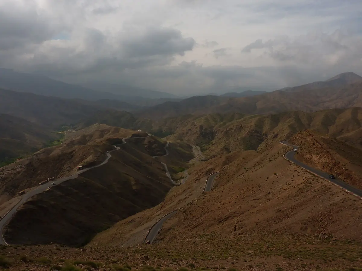Die Straße über den Tizi-n'Tichka-Pass